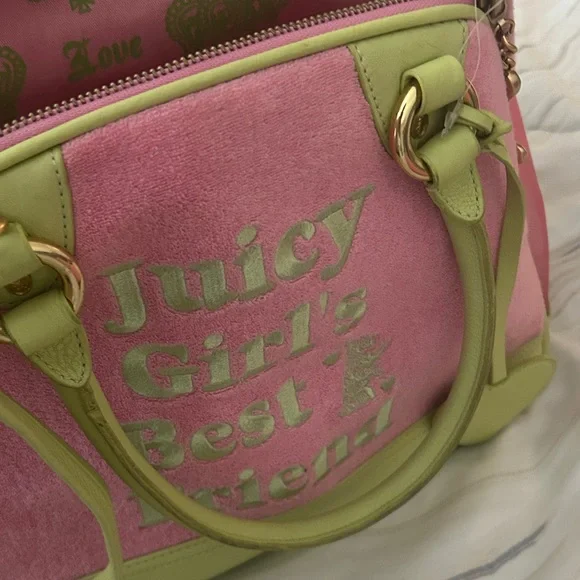 Juicy Couture Pink and Lime Pet Carrier - Picture 4 of 17